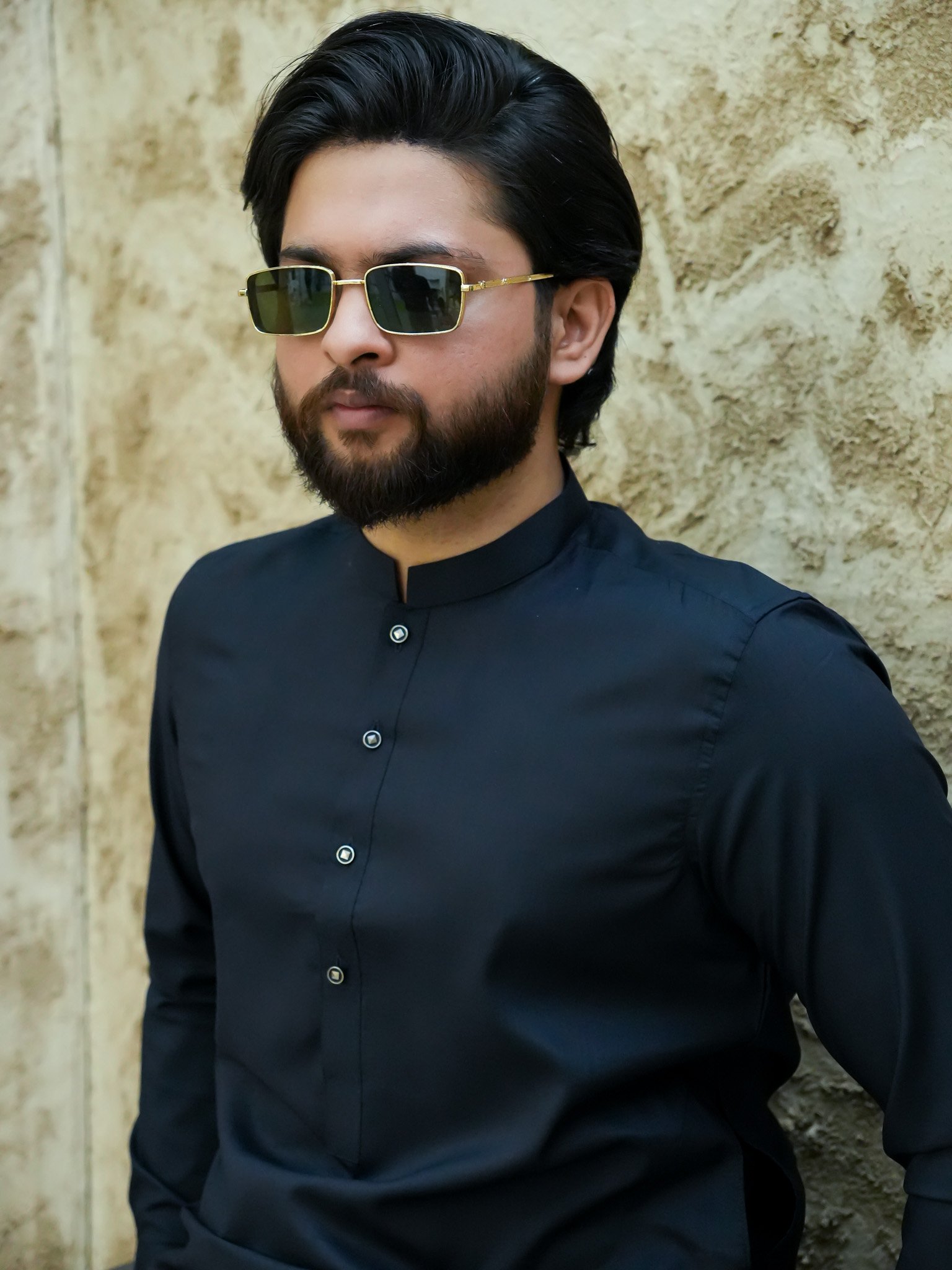 EW-100 - Navy Blue Kameez Shalwar - Image 6