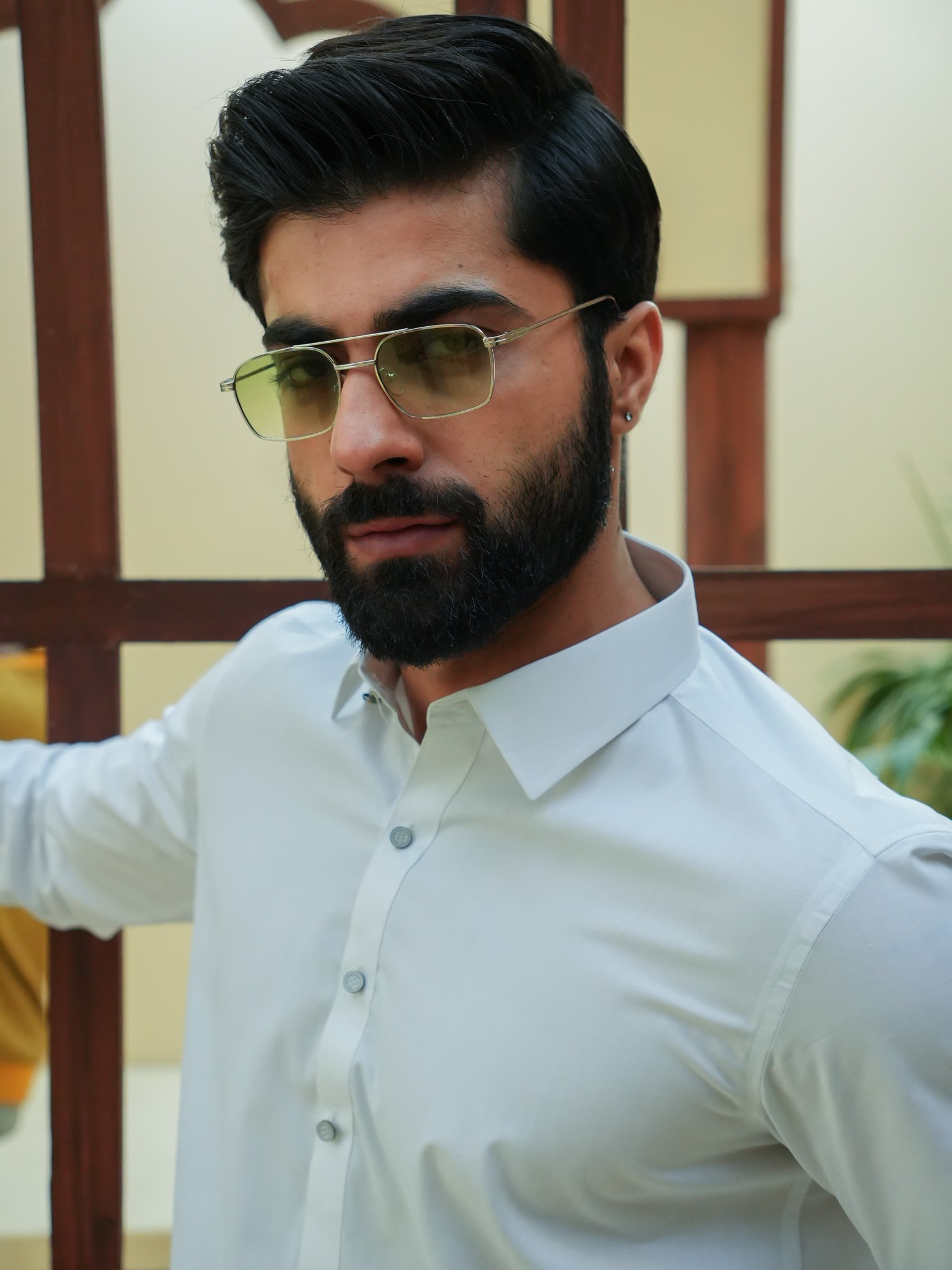 EW-102 - White Soft Cotton Kameez Shalwar - Image 2