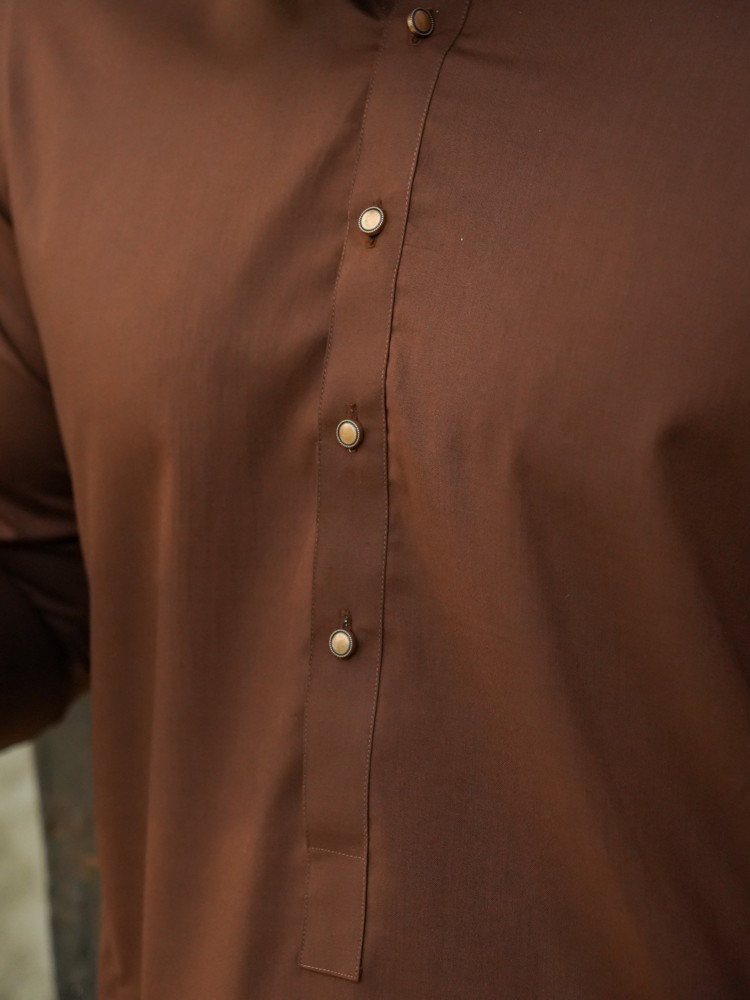 EW-96 - Coffee Brown Kameez Shalwar - Image 7