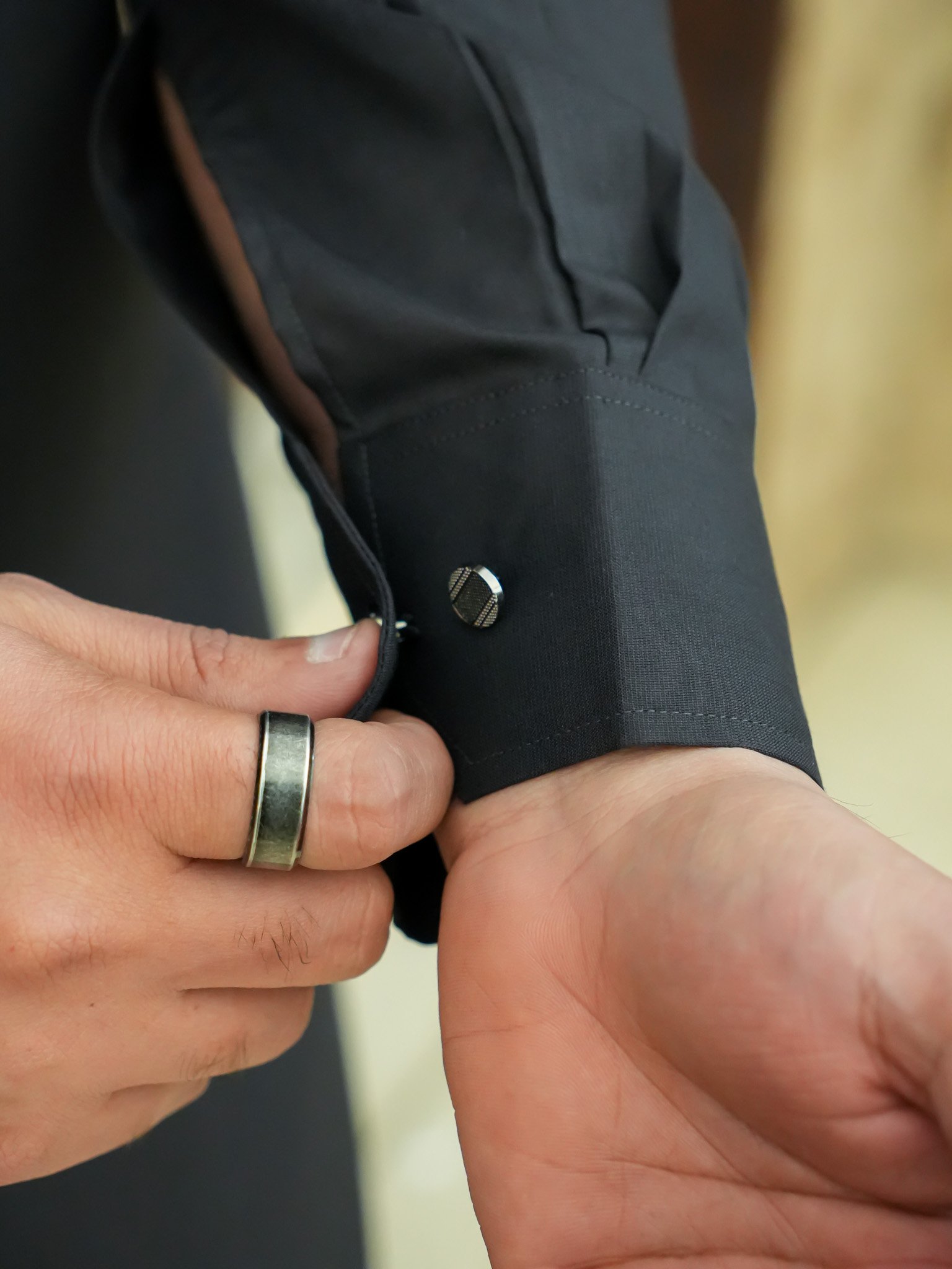 EW-97 - Charcoal Grey Kameez Shalwar - Image 7