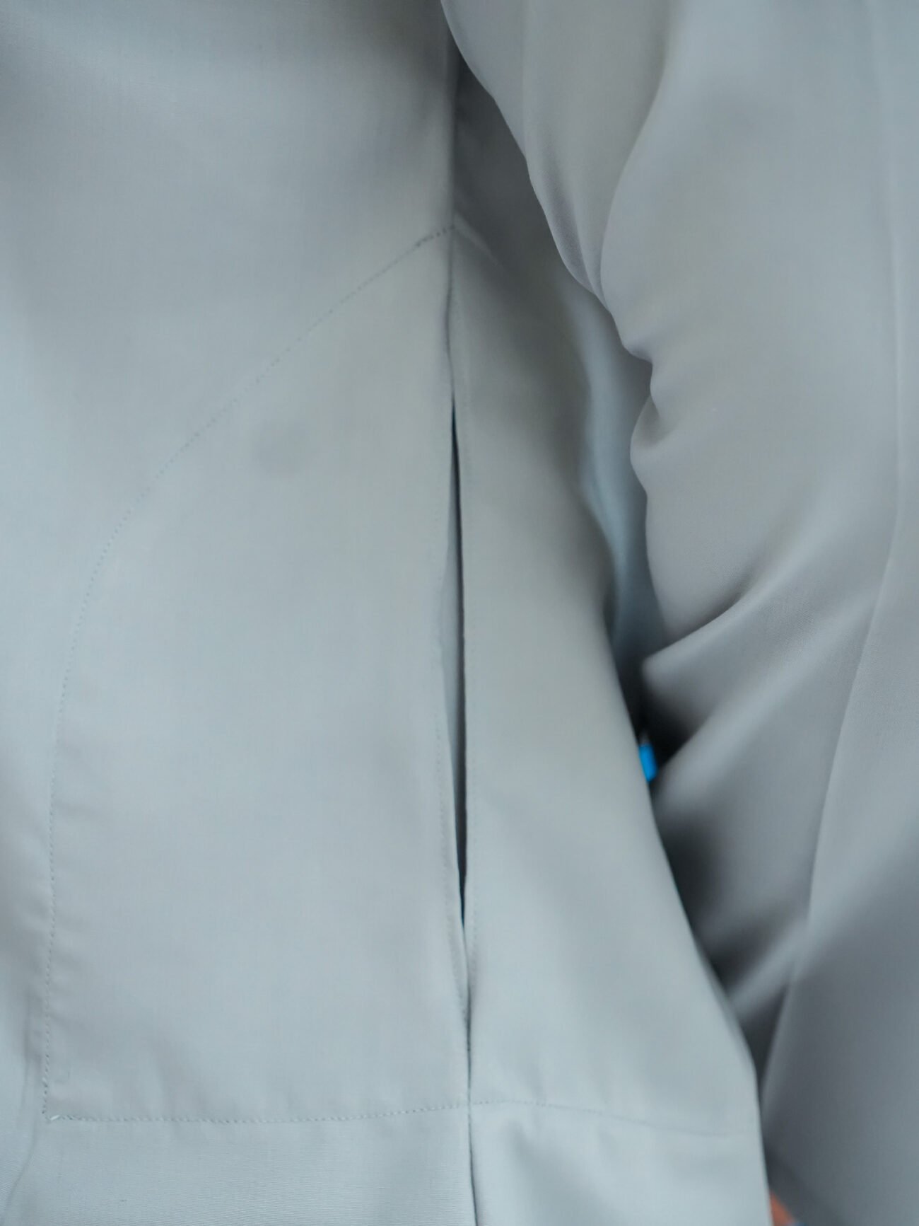 EW-104 - Dove Grey Embroidered Kurta Pajama - Image 3