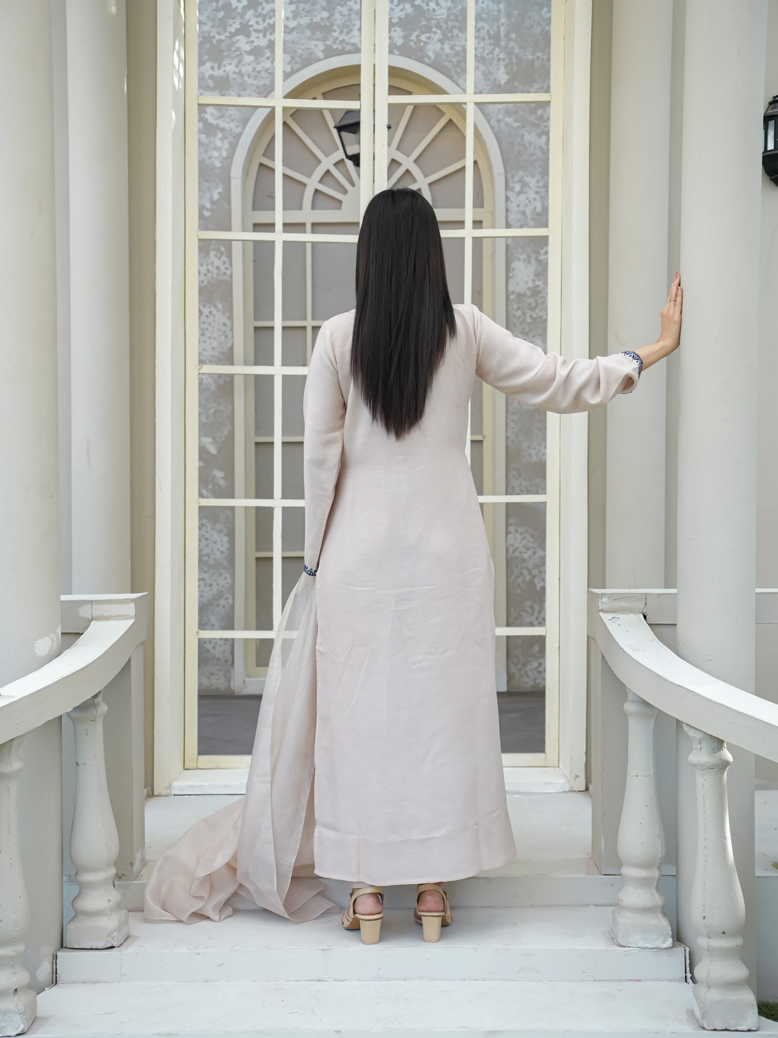 EW-107 - Cotton Silk Stitched 3 Pcs - Image 7