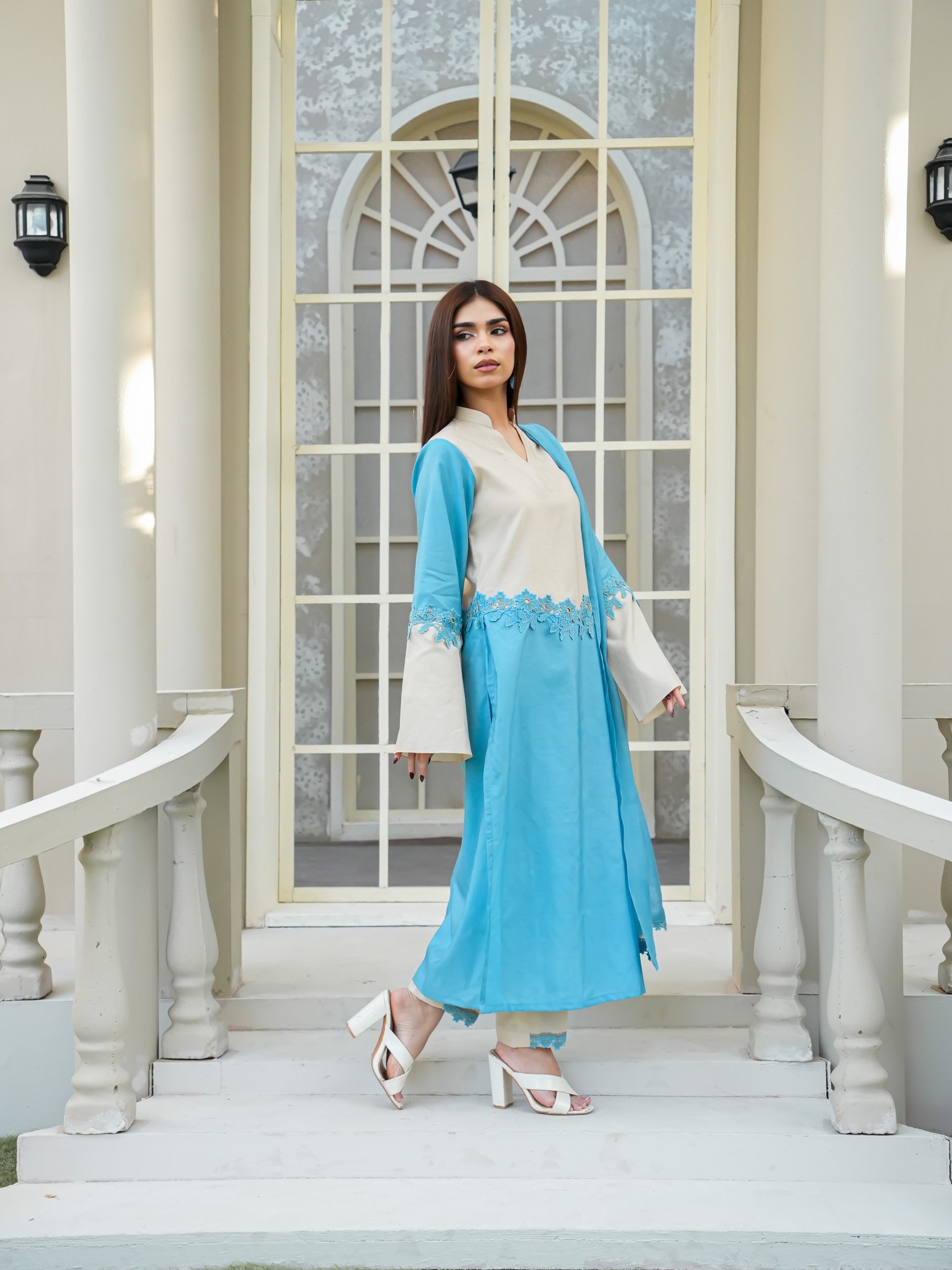 EW-109 - Cotton Lawn Stitched 3 Pcs