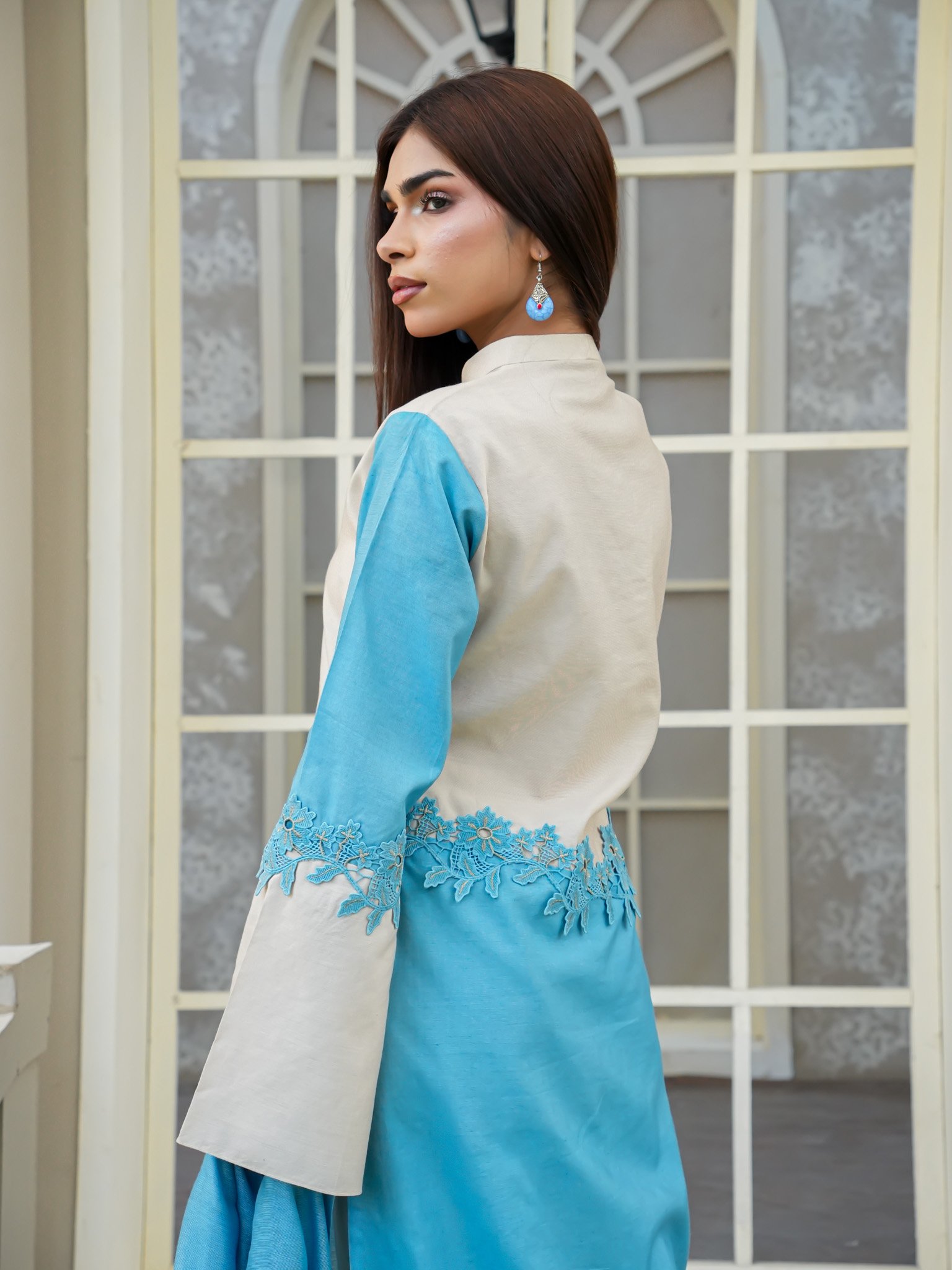 EW-109 - Cotton Lawn Stitched 3 Pcs - Image 7