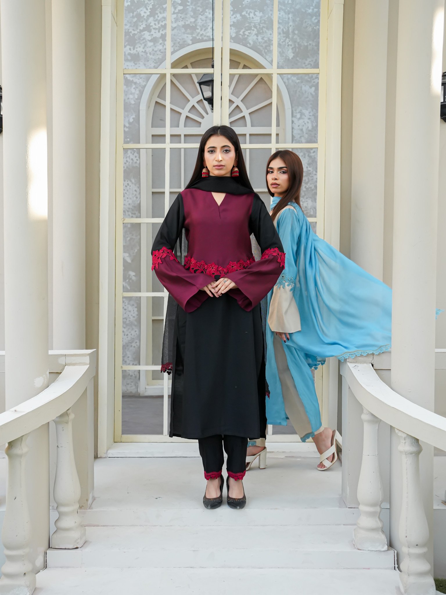 EW-108 - Cotton Silk Stitched 3 Pcs - Image 11