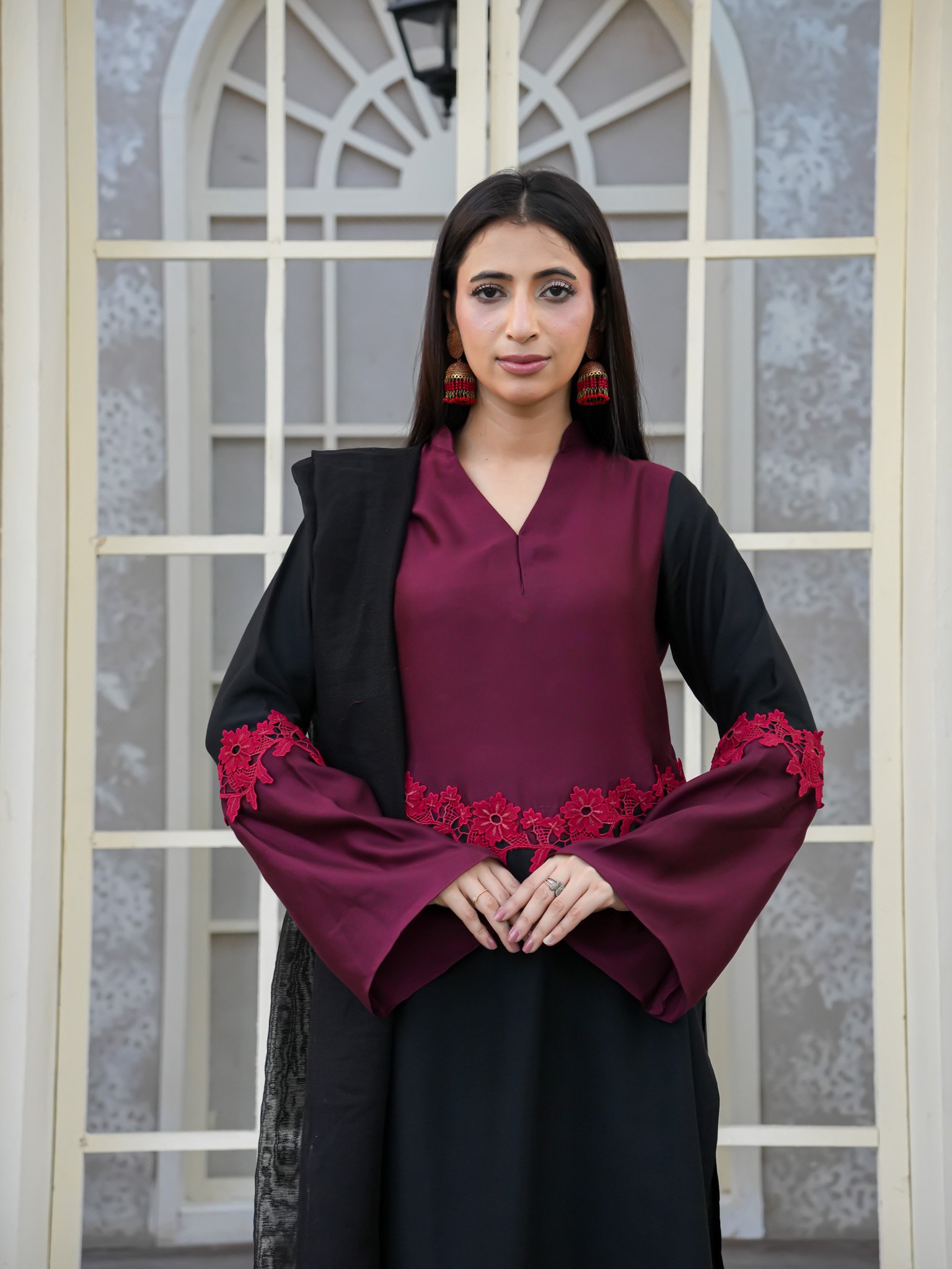 EW-108 - Cotton Silk Stitched 3 Pcs - Image 2