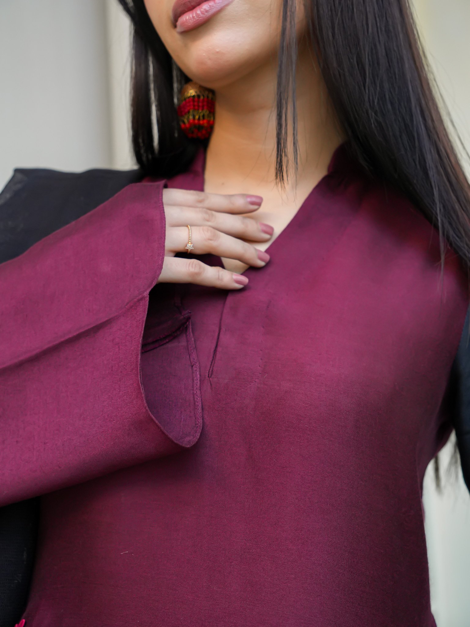 EW-108 - Cotton Silk Stitched 3 Pcs - Image 6