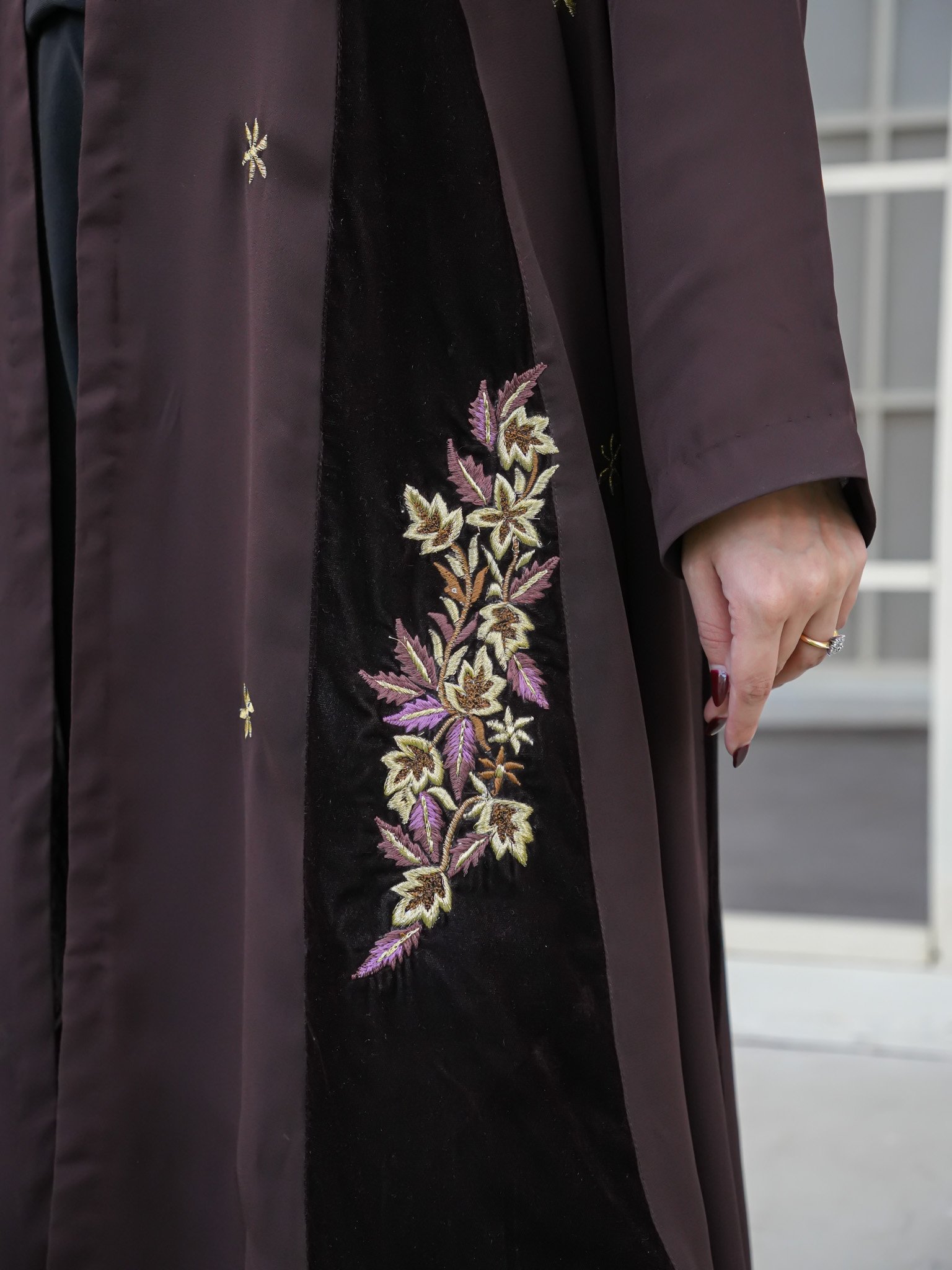 EW-110 - Embroidered Korean Georgate Stitched 3 Pcs - Image 6