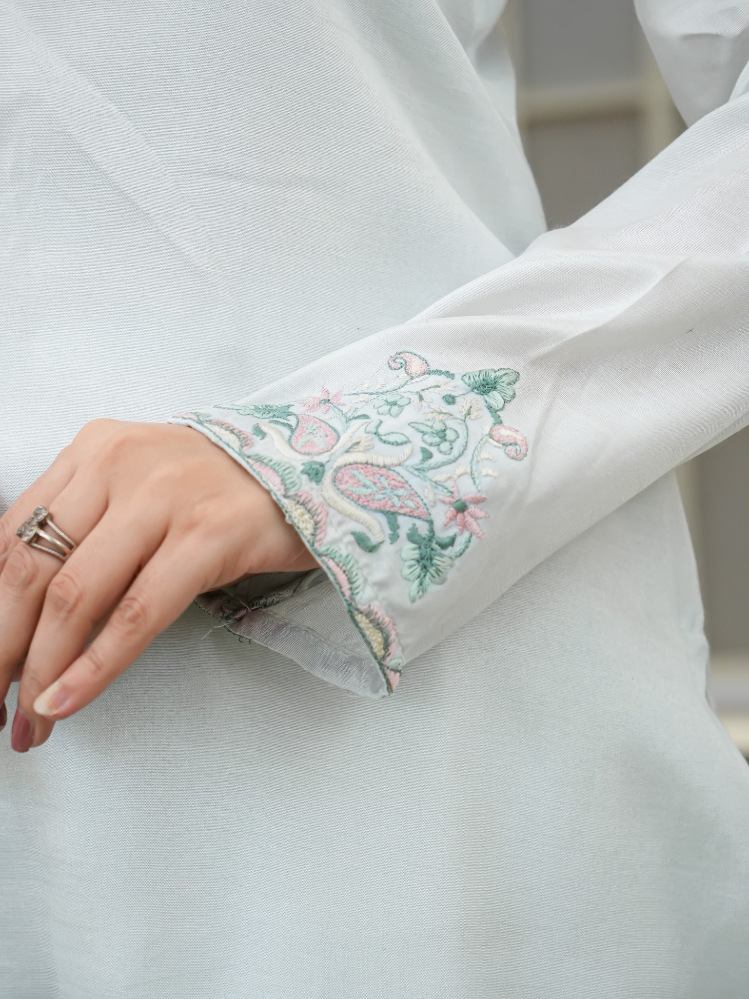 EW-111 - Premium Silk Blend Stitched 2 Pcs - Image 6