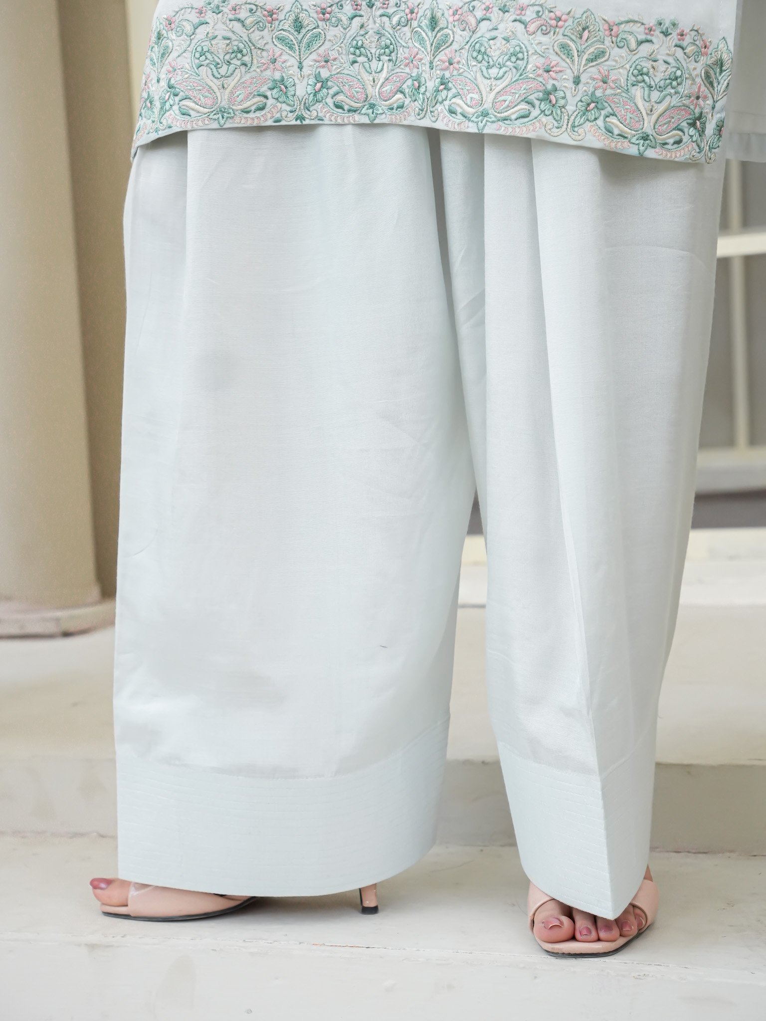 EW-111 - Premium Silk Blend Stitched 2 Pcs - Image 4