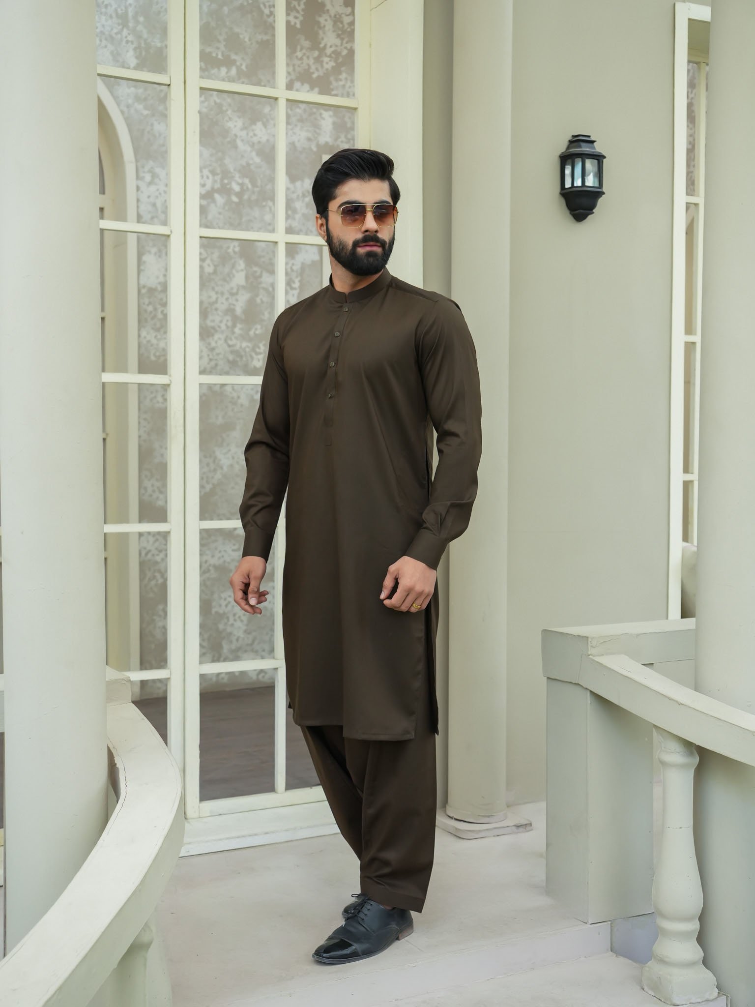 EW-99 - Military Brown Kameez Shalwar