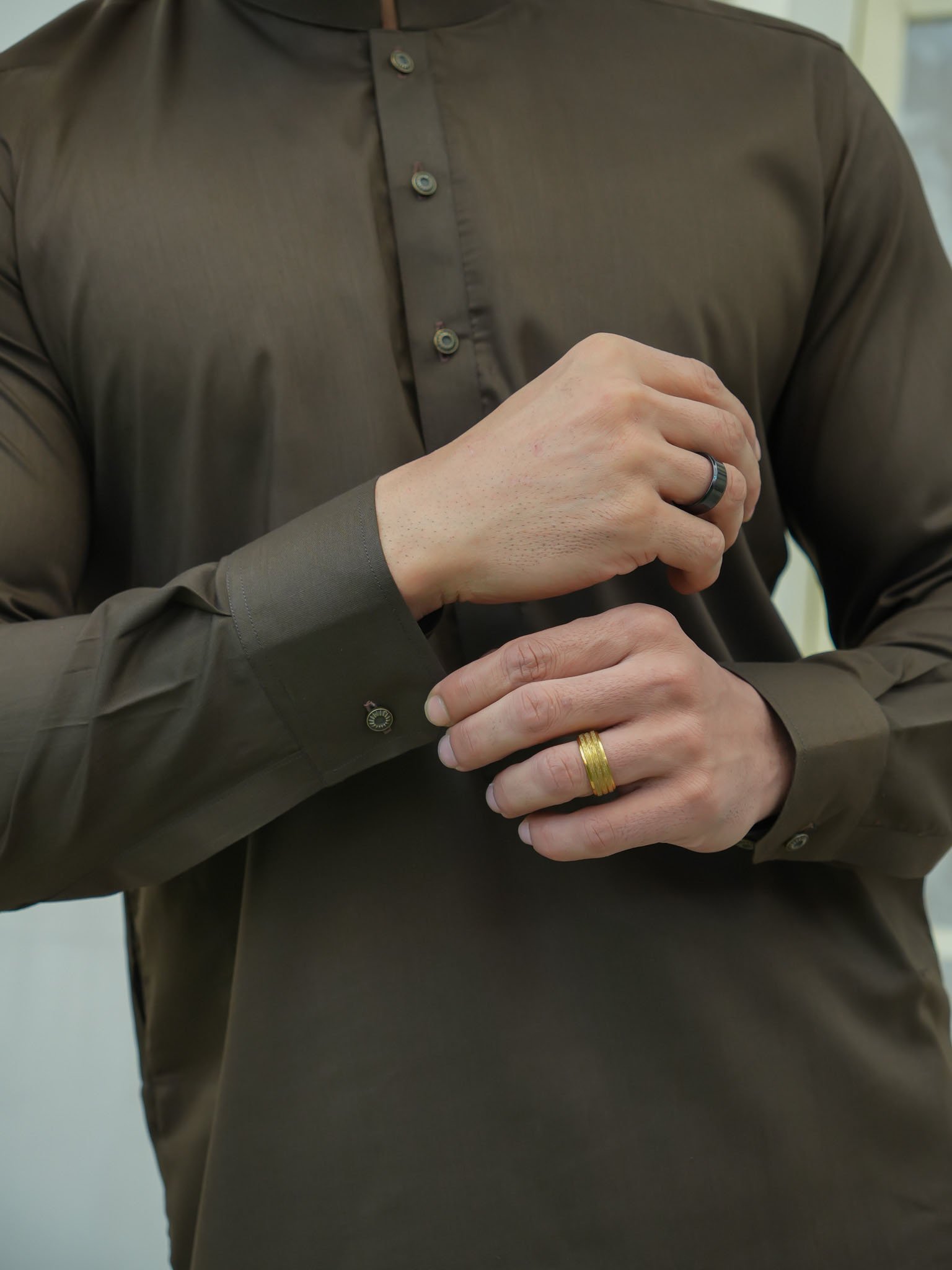 EW-99 - Military Brown Kameez Shalwar - Image 7